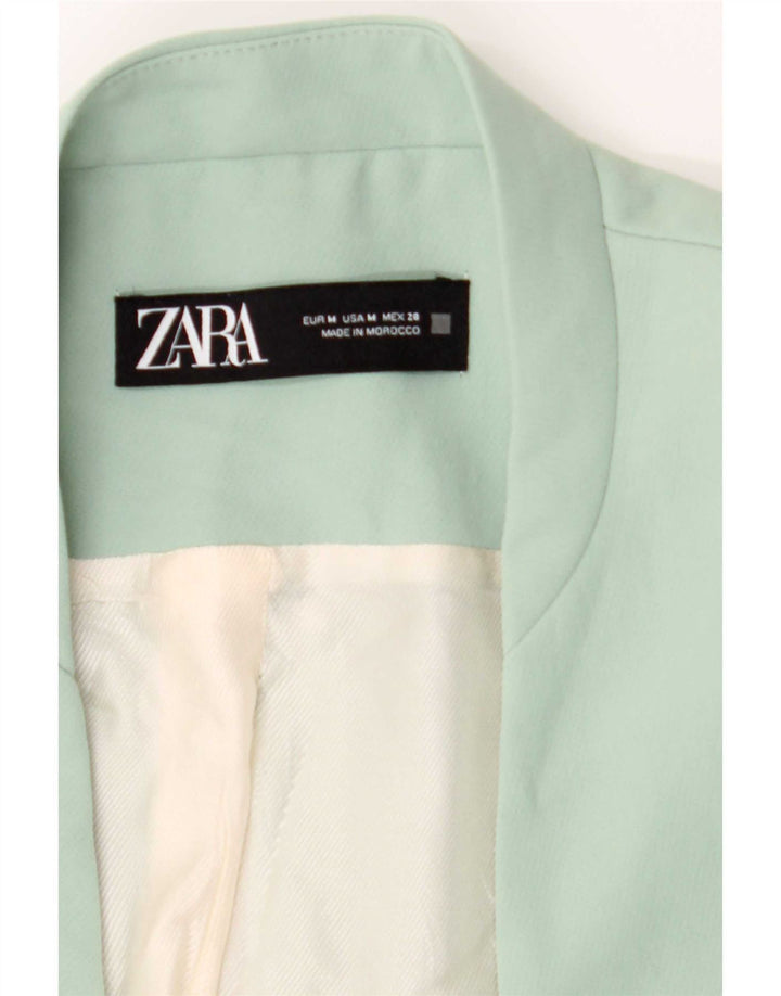 Blazer pentru femei Zara UK 14 Poliester verde mediu