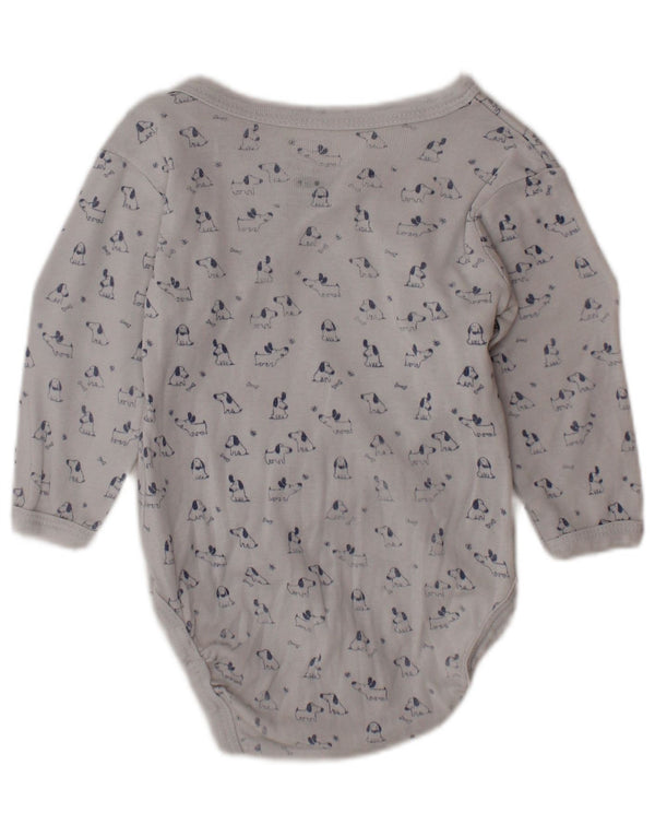 Body cu grafic VINTAGE pentru bebelusi baieti 0-3 luni alb