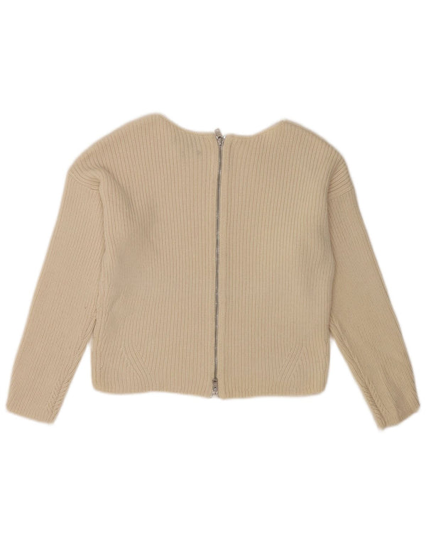 Pulover cardigan supradimensionat pentru femei Armani Exchange UK 6 XS Bej