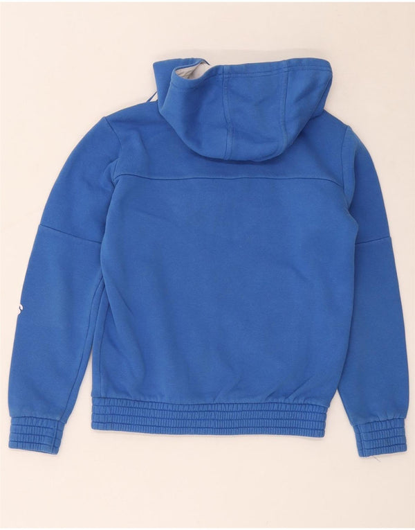 Adidas Băieți Graphic Zip Hoodie Pulover 9-10 Ani Bumbac Albastru