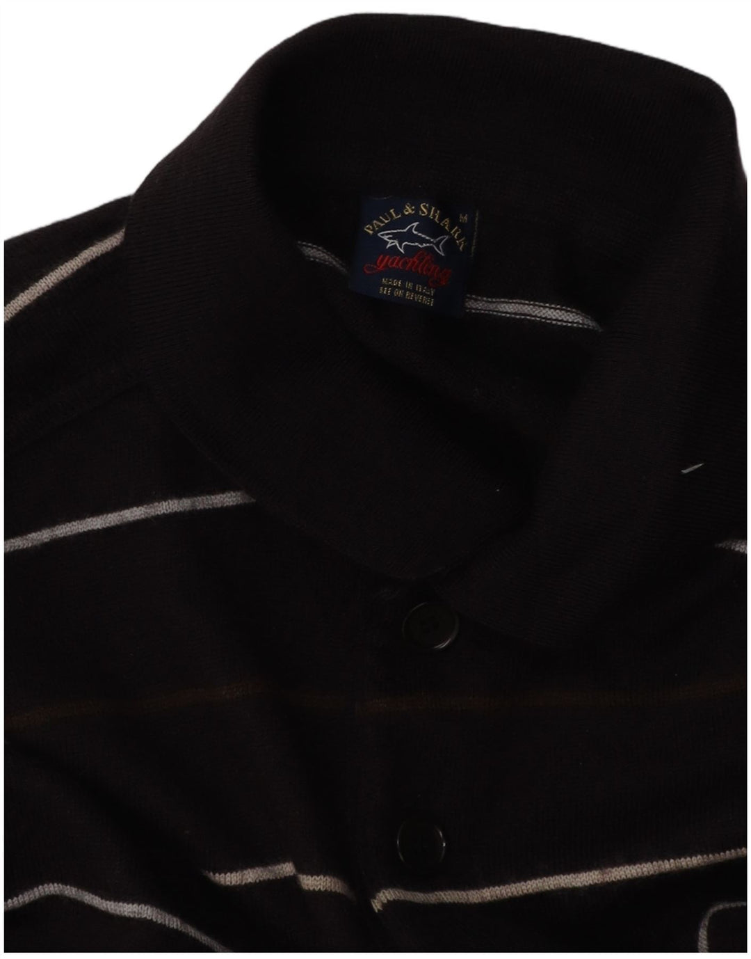 PAUL & SHARK Pulover de iahting pentru bărbați cu gât polo, mediu bleumarin