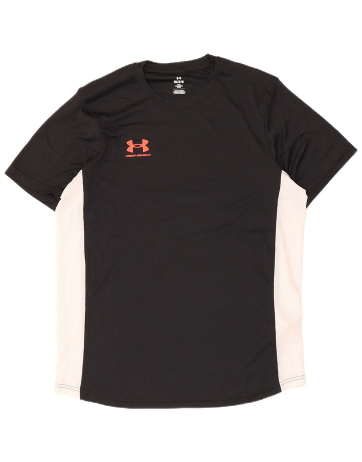 Tricou Under Armour pentru bărbați Top mare, negru, poliester color bloc