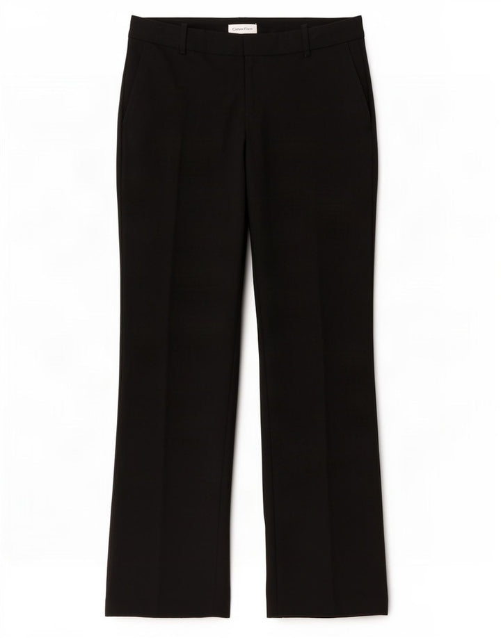 Pantaloni de costum pentru femei Calvin Klein Bootcut W32 L30 Poliester negru