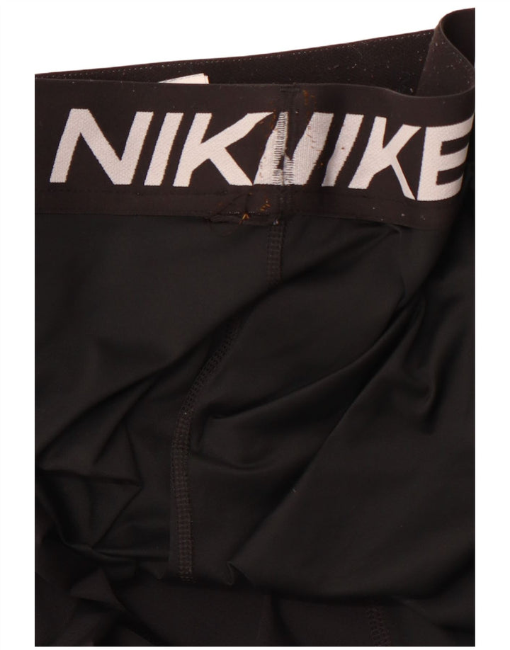 Leggings NIKE Dri Fit Graphic pentru femei UK 8, poliester negru mic