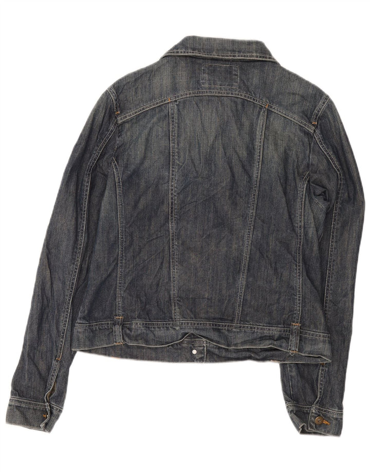 Jachetă de blugi Kiabi pentru femei UK 14, mare, albastru, bumbac