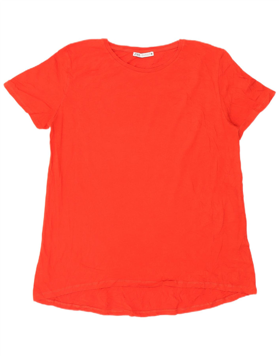 Tricou pentru femei Zara UK 14 Bumbac roșu mediu