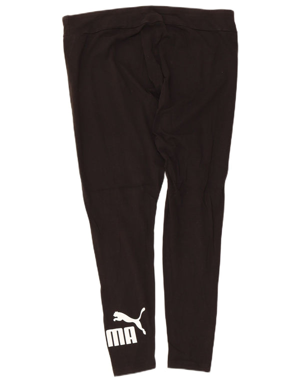 Leggings grafic Puma pentru femei UK 18 XL bumbac negru
