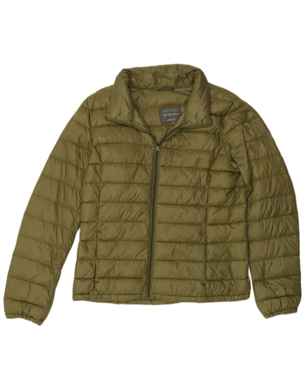 Jachetă căptușită pentru femei Benetton UK 10 Small Green