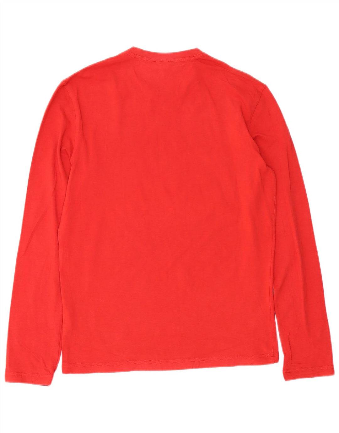 CALVIN KLEIN JEANS Top pentru femei cu mânecă lungă UK 14 Bumbac roșu mediu