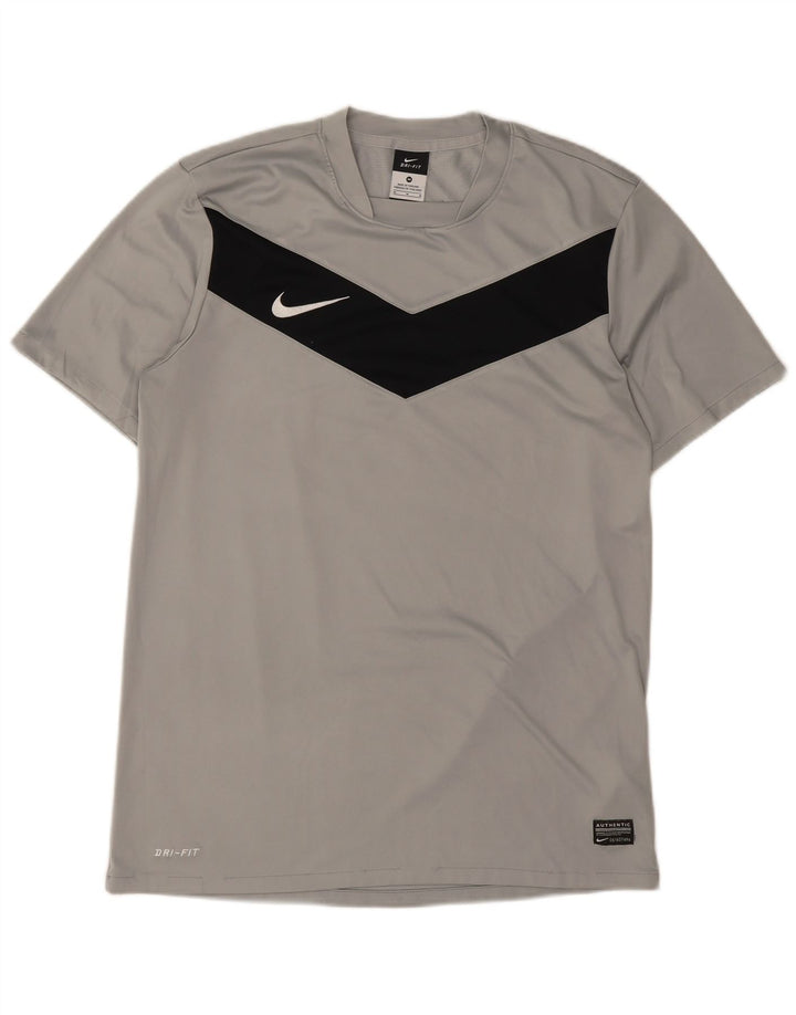 Tricou Nike Dri Fit pentru bărbați Top Mediu Gri Poliester Colorblock
