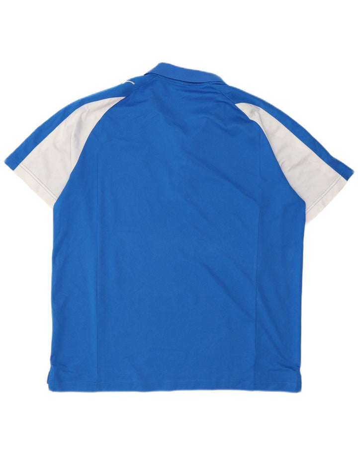Tricou polo Puma pentru bărbați, 2XL, poliester color block, albastru