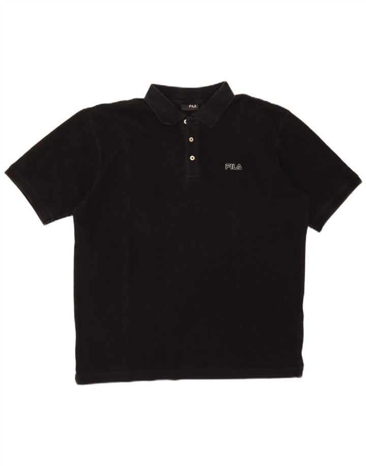 Tricou Polo Fila Barbati XL Bumbac Negru