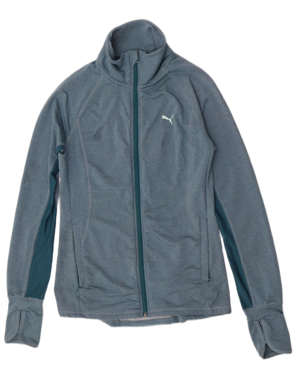 Jachetă de trening Puma pentru femei UK 8 Small Blue Colorblock Poliester