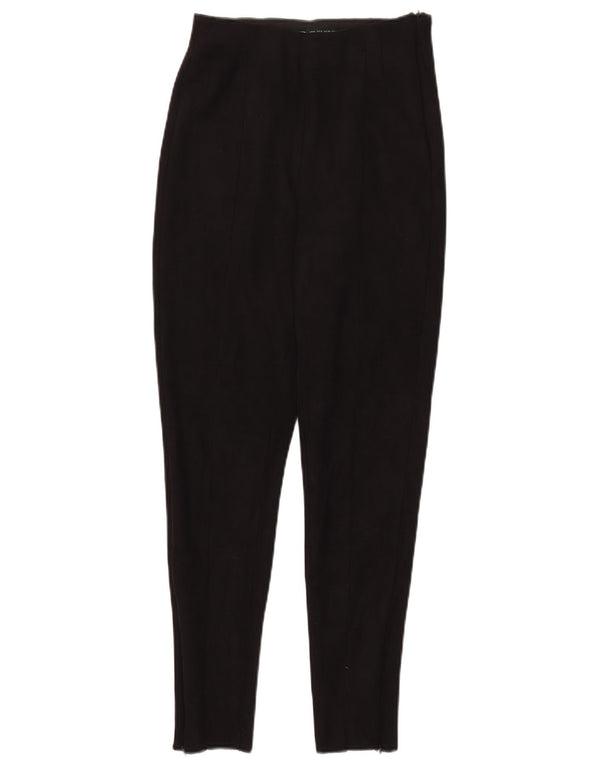 Pantaloni tăiați pentru femei Zara Medium L28 L26 Negri