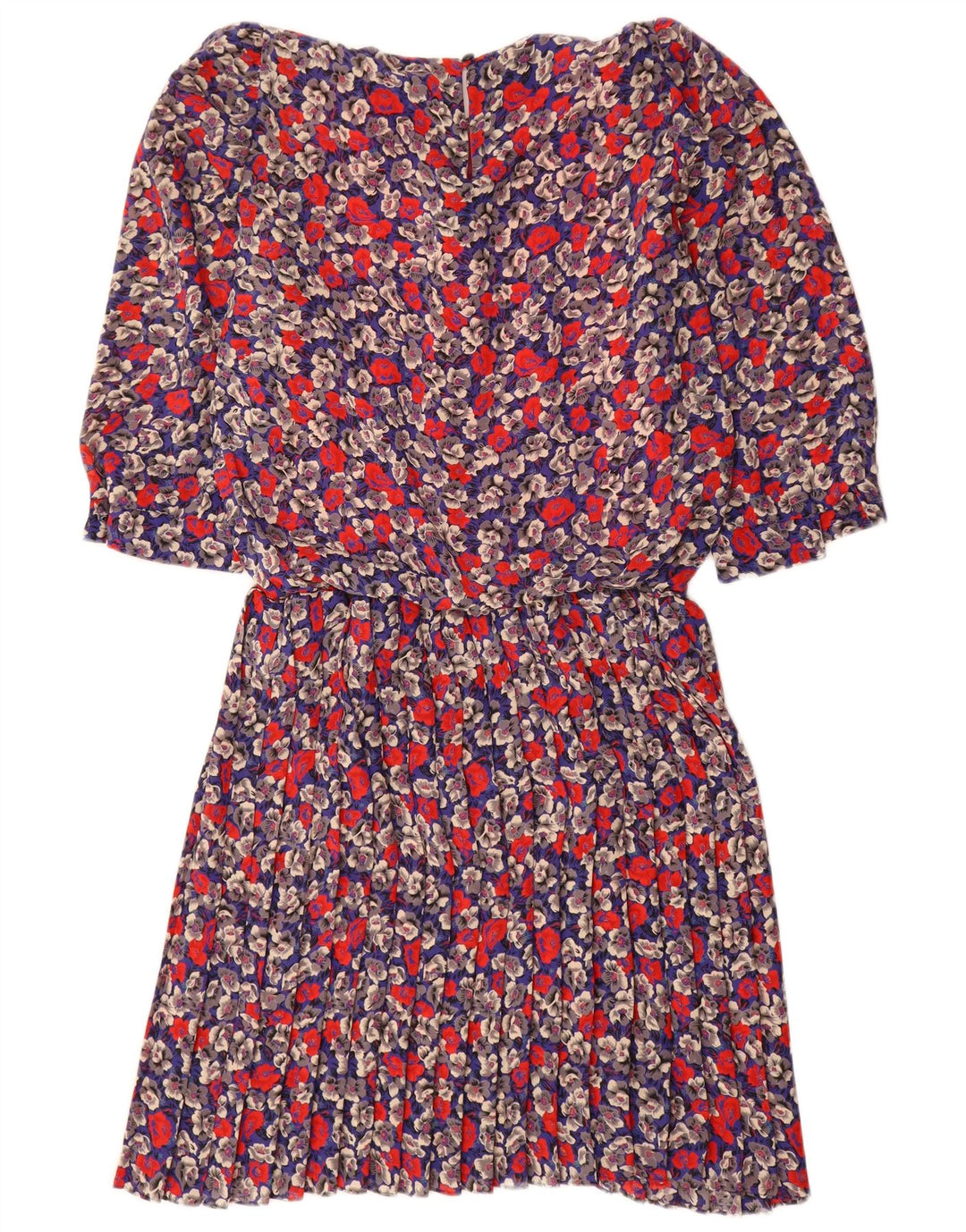 Rochie vintage pentru femei cu mâneci 3/4 US 8 Medium Multicolor Floral