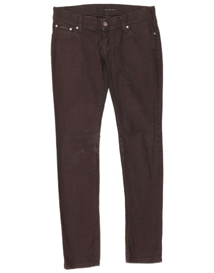Blugi slim pentru femei Calvin Klein W30 L31 bumbac negru