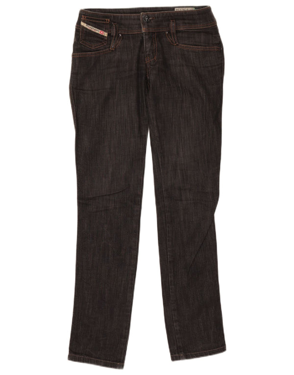 Blugi drepti Matic pentru femei Diesel W26 L31 bumbac negru