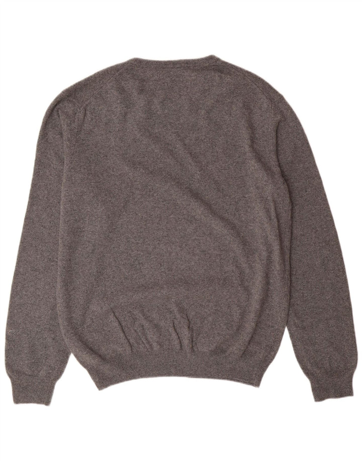 Pulover Trussardi pentru bărbați cu gât crew, 2XL, lână gri