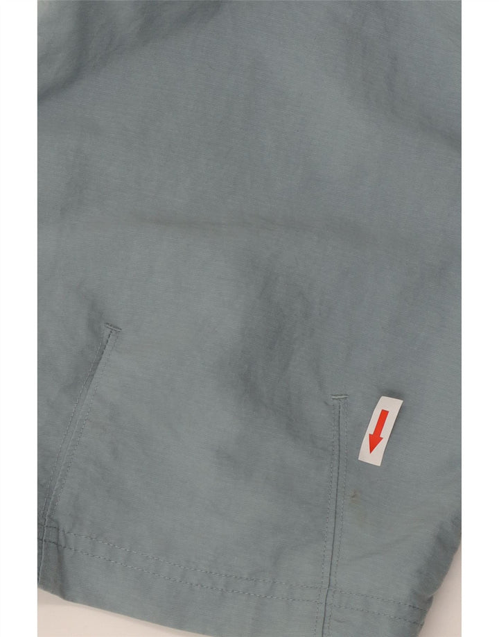 Pantaloni de trening capri Adidas pentru bărbați, poliamidă albastră medie