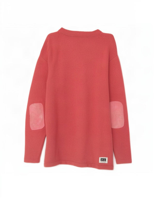 Pulover cardigan cu paragate pentru femei Laura Ashley UK 14 mare, roz, lână nouă