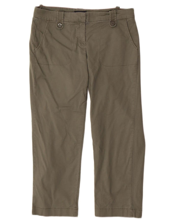 Pantaloni tăiați drept pentru femei Tommy Hilfiger US 6 Medium L32 L25 Kaki