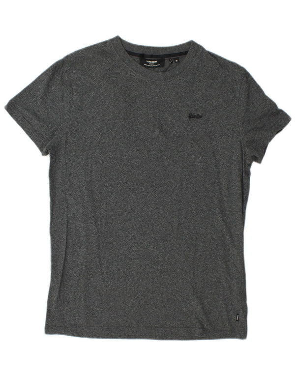 SUPERDRY Tricou Bărbați Top Medium Gri Pete Bumbac