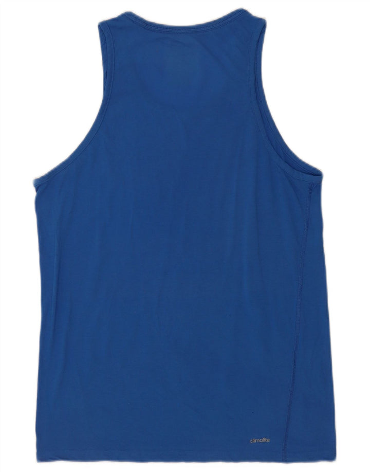 Vest Vest Top pentru bărbați Adidas Medium Blue Poliester