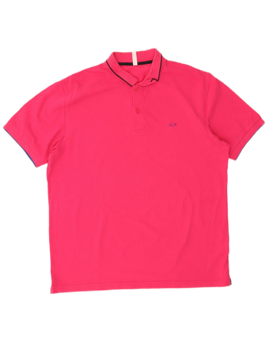 Tricou polo Sun68 pentru bărbați, bumbac roz 2XL