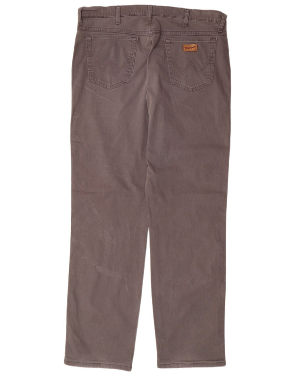 Pantaloni casual drepti pentru bărbați WRANGLER W38 L34 bumbac gri