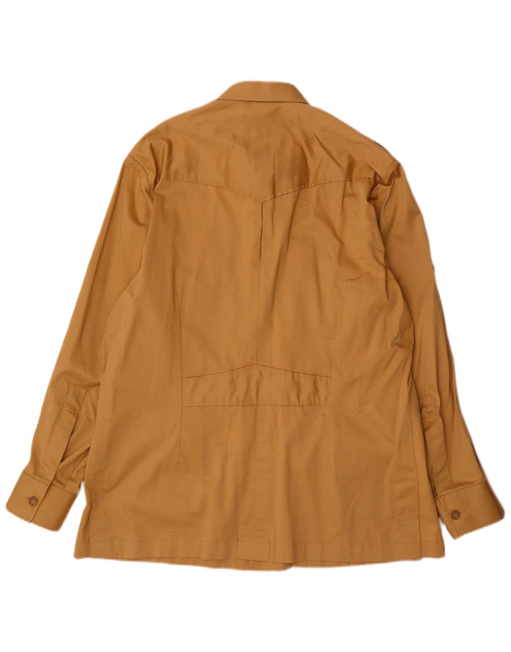 Cămașă militară vintage pentru bărbați, mare, bej