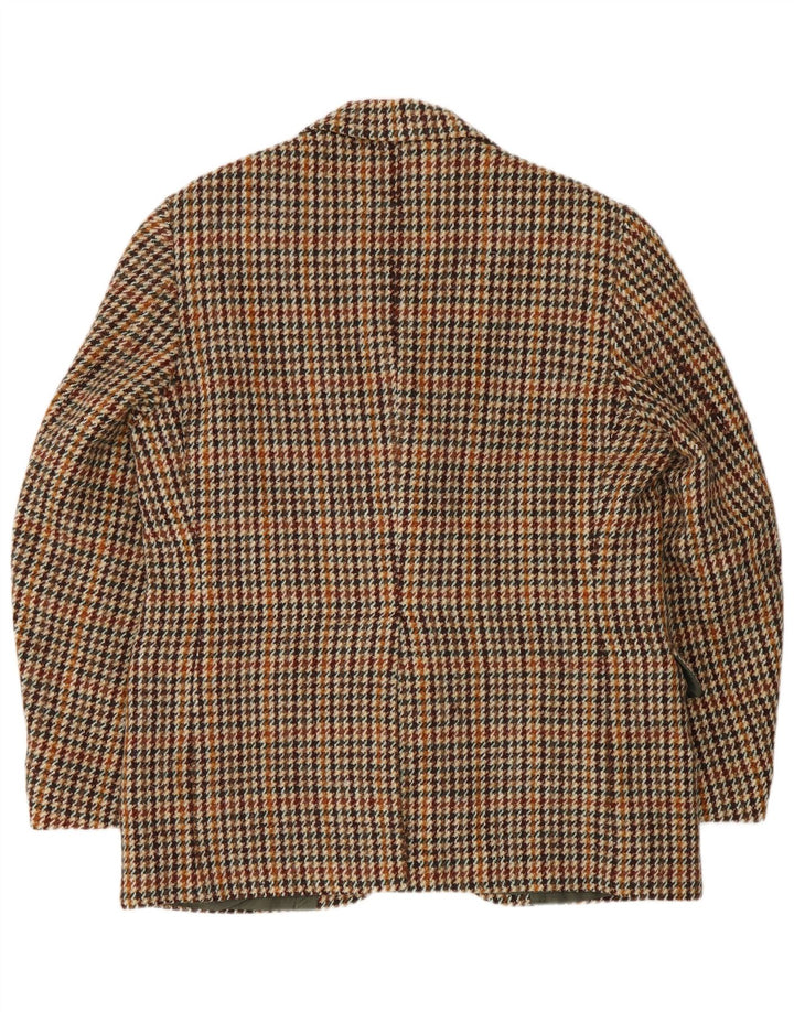 Jachetă pentru bărbați Harris Tweed cu 2 nasturi, UK 40, maro, picior de gală mare