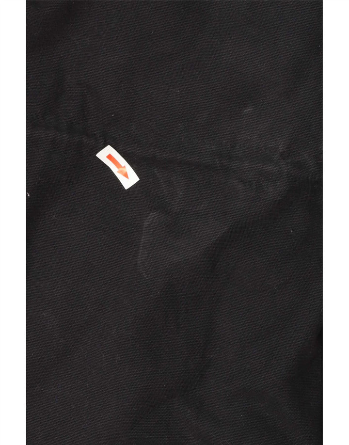 Jachetă parka cu glugă Billabong pentru femei UK 14, bumbac mediu negru