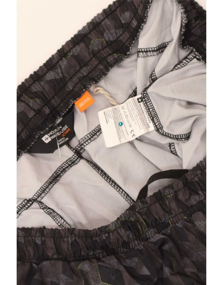 Pantaloni scurți sport pentru bărbați Mountain Warehouse 2XL poliester geometric negru