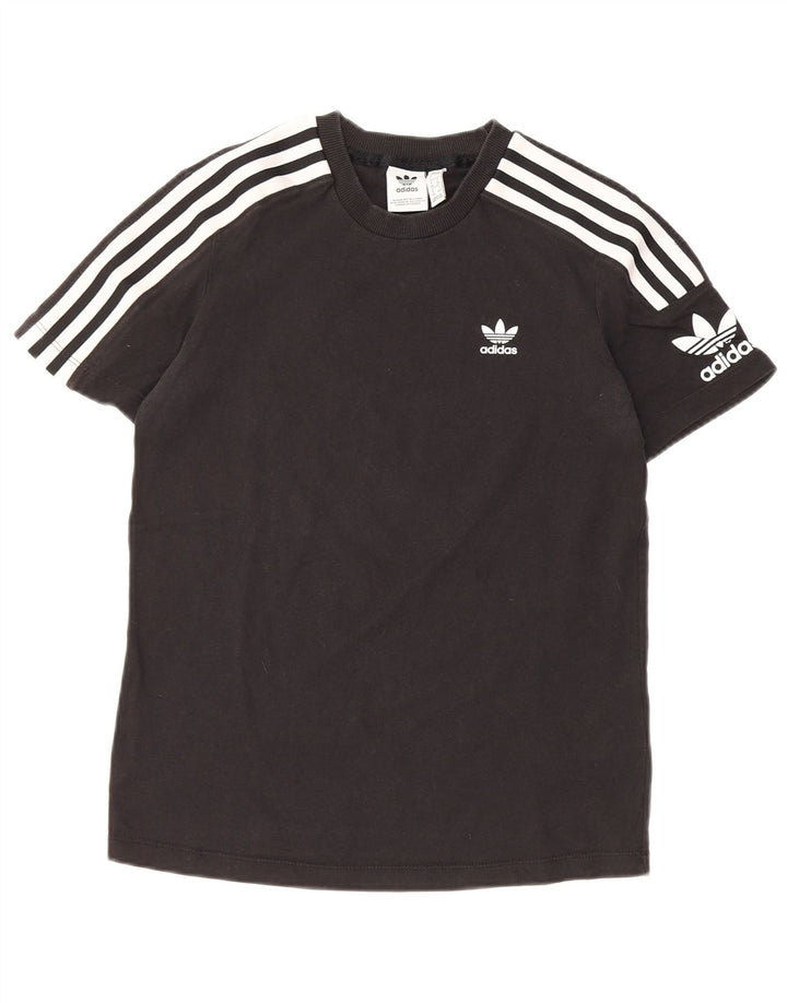 Tricou grafic ADIDAS pentru femei Top UK 8 Small Black Bumbac