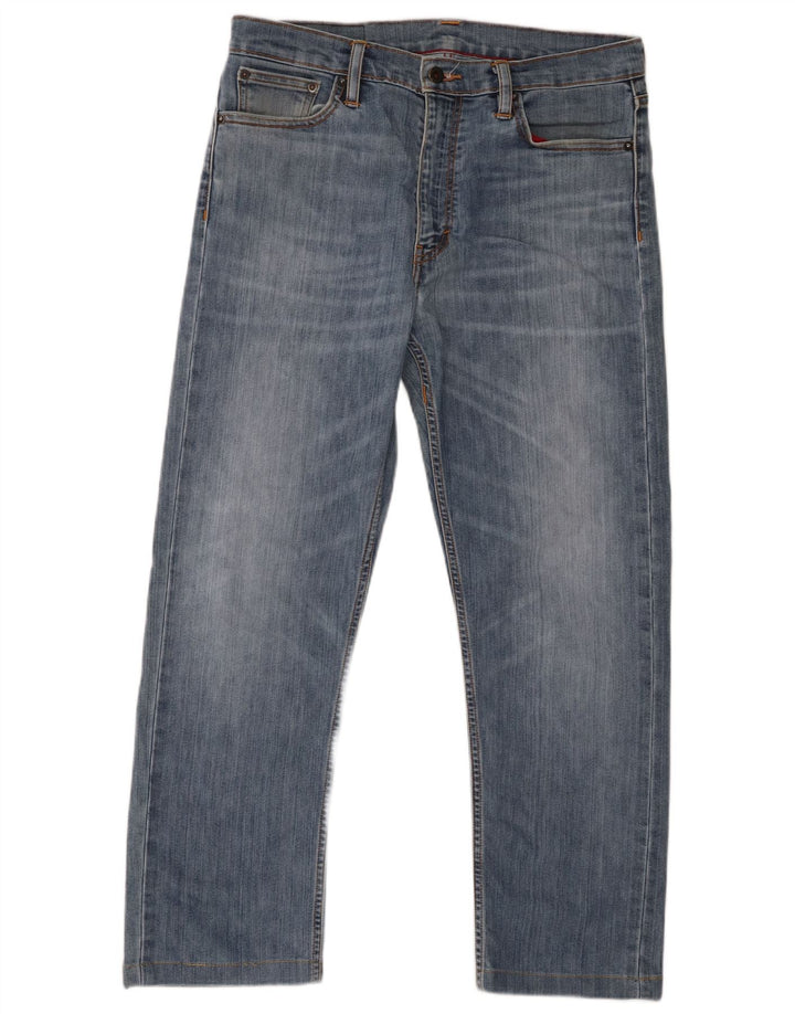 Blugi drepti pentru bărbați Levi's 504 W33 L27 Bumbac albastru