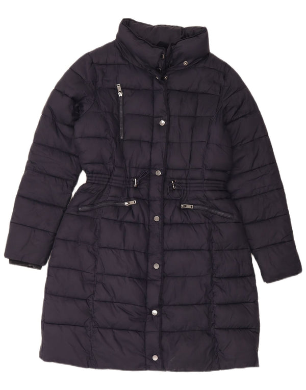 Palton căptușit pentru femei Monsoon UK 14 Nailon mediu bleumarin