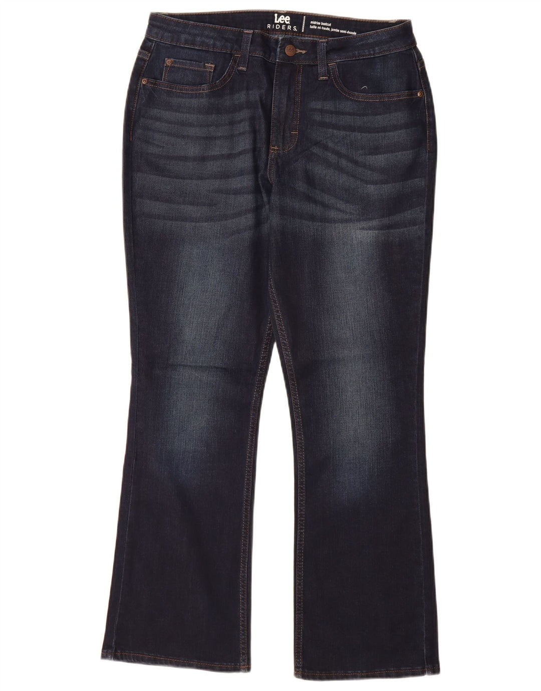 Jeans Lee Riders pentru femei cu talie medie Bootcut US 10 Large W30 L29 Bleumarin