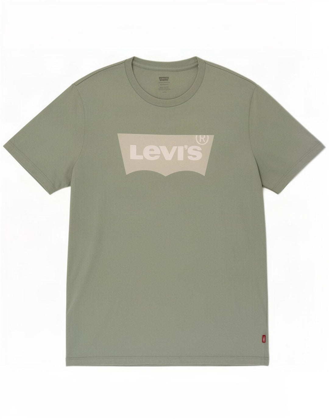 Tricou grafic Levi's pentru bărbați, cu croiala standard, top din bumbac verde mediu