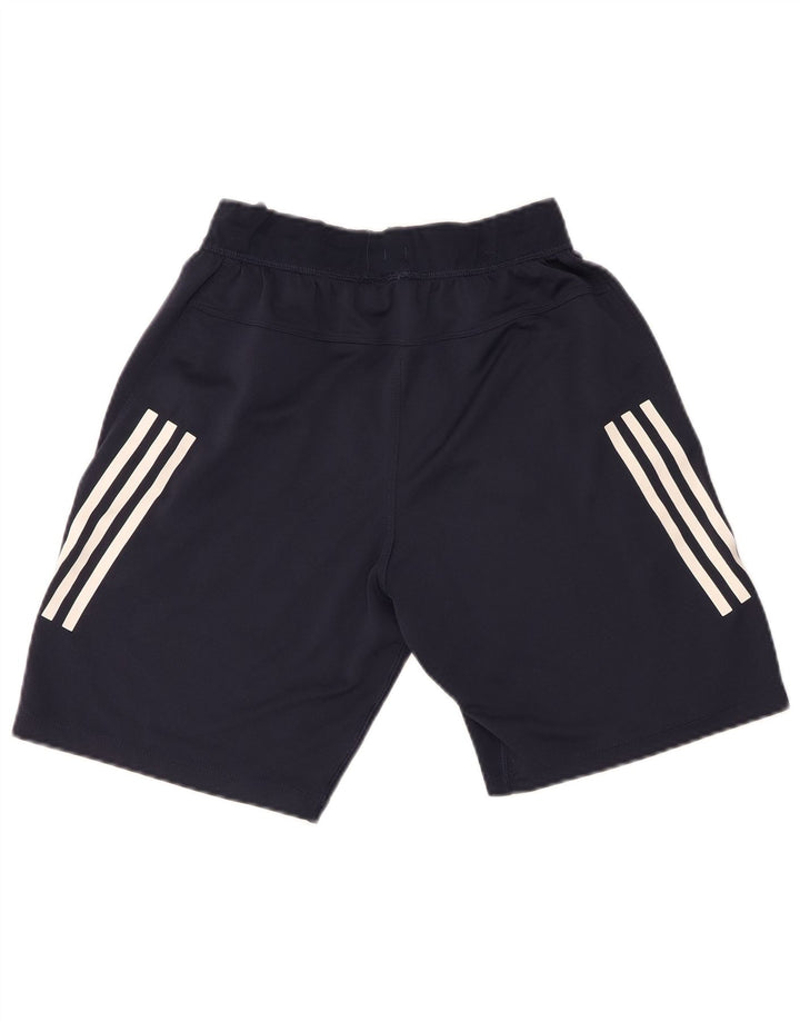 Pantaloni scurți sport pentru băieți Adidas 7-8 ani bleumarin poliester