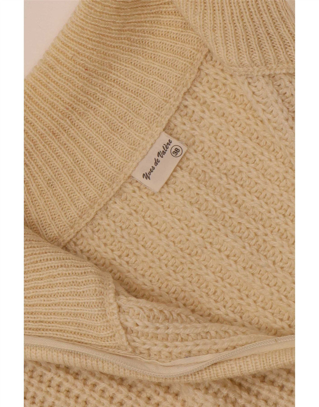 Pulover Cardigan Vintage pentru bărbați UK 38 Bej mediu