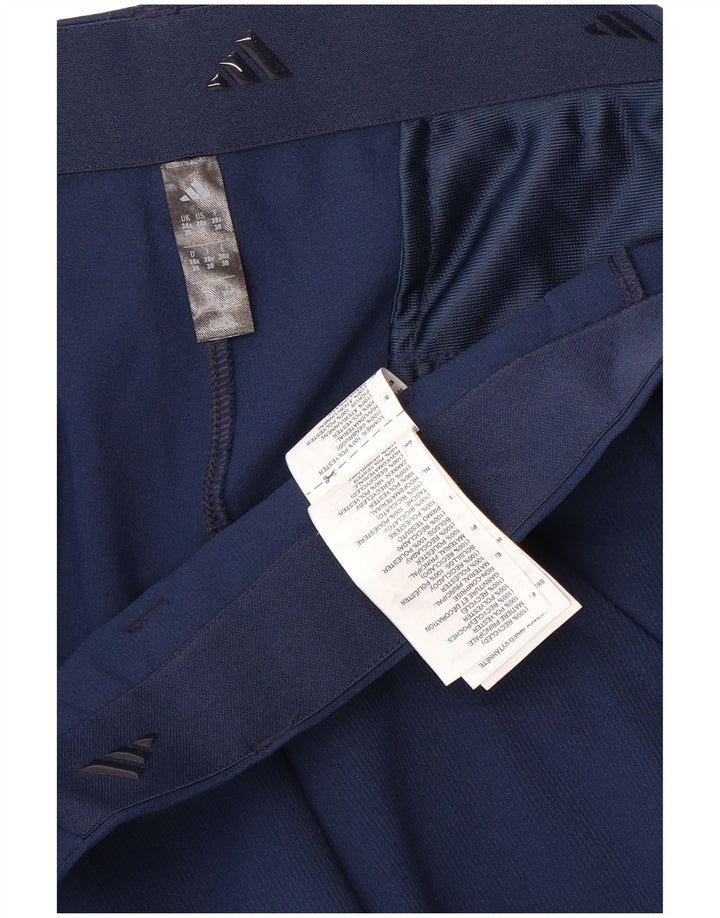 Pantaloni chino pentru bărbați Adidas pegged W38 L28 poliester bleumarin