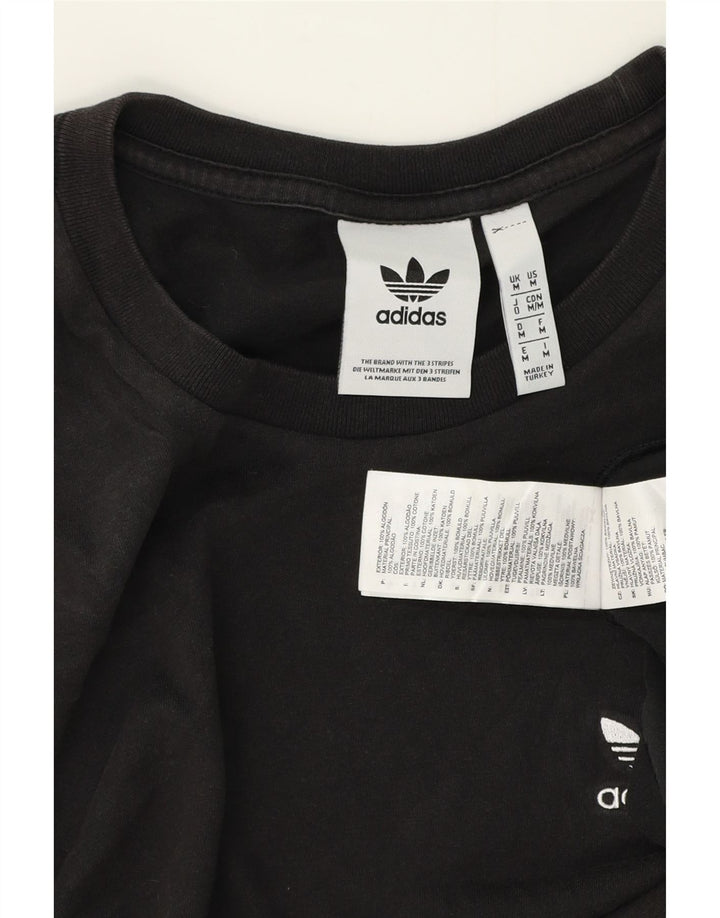 Tricou pentru bărbați ADIDAS Top Mediu Negru Bumbac
