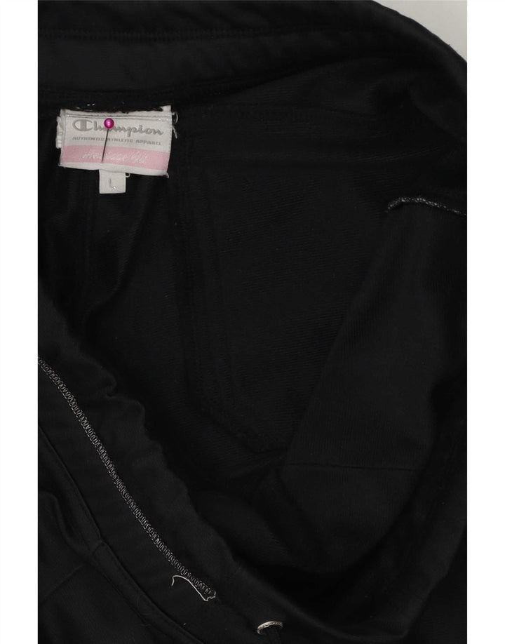 Pantaloni de trening Champion pentru femei UK 14 Poliester negru mare