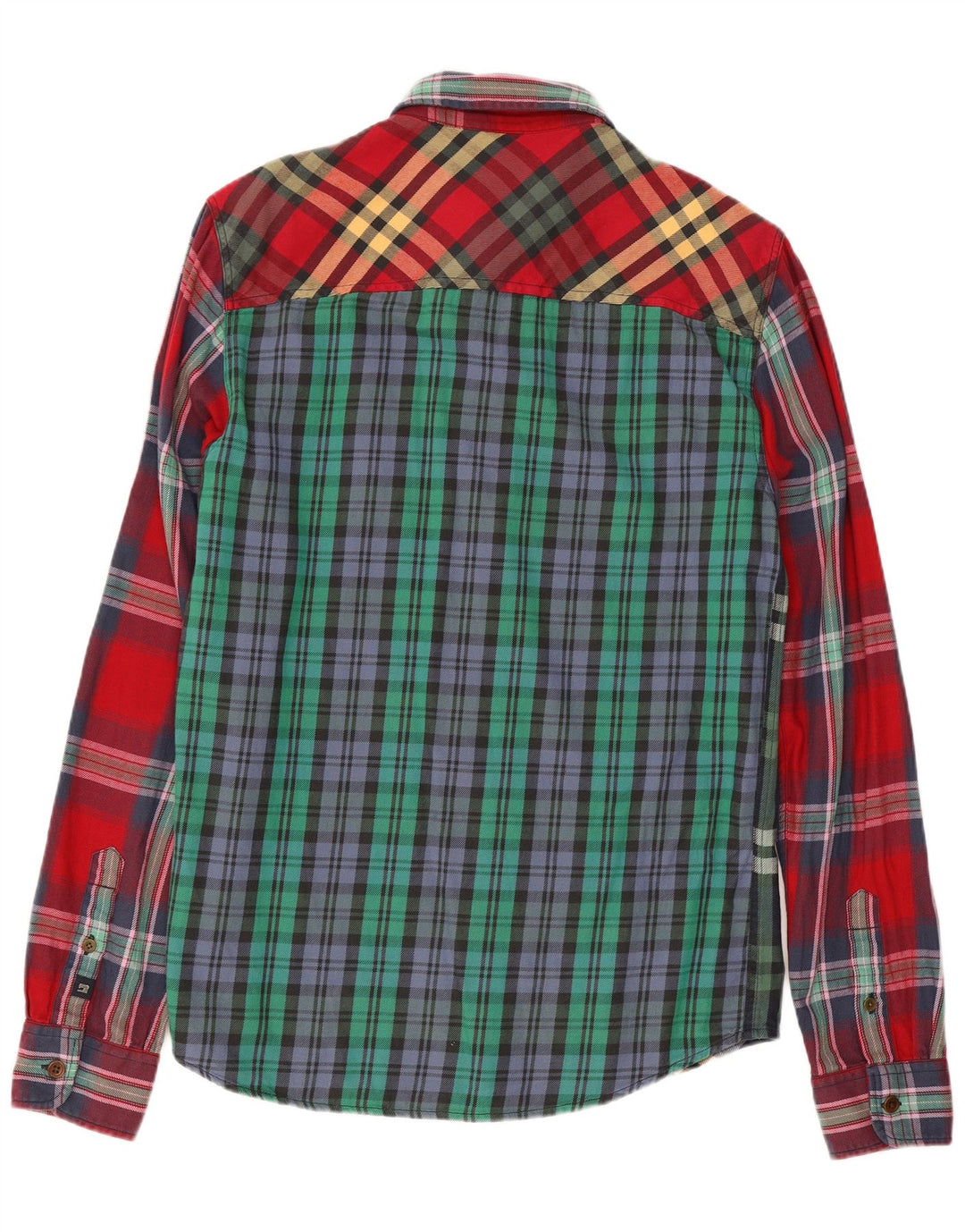 Cămașă de flanel pentru bărbați Scotch & Soda, bumbac cu carouri, multicoloră, medie