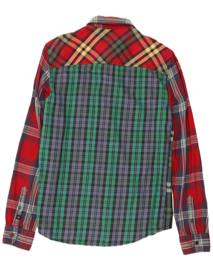 Cămașă de flanel pentru bărbați Scotch & Soda, bumbac cu carouri, multicoloră, medie