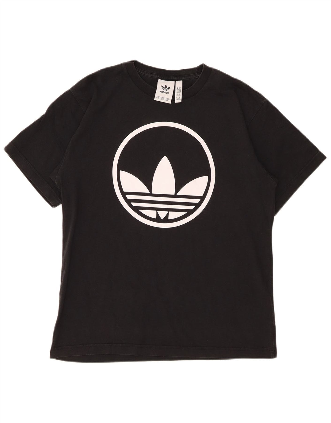 Tricou grafic Adidas pentru bărbați Top mediu negru bumbac