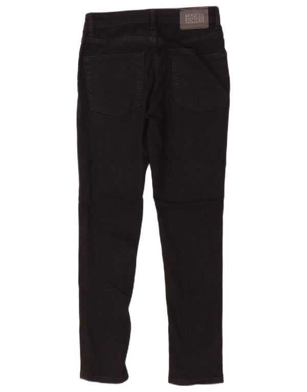 Jeans skinny pentru baieti Jack & Jones 11-12 ani W25 L27 negri