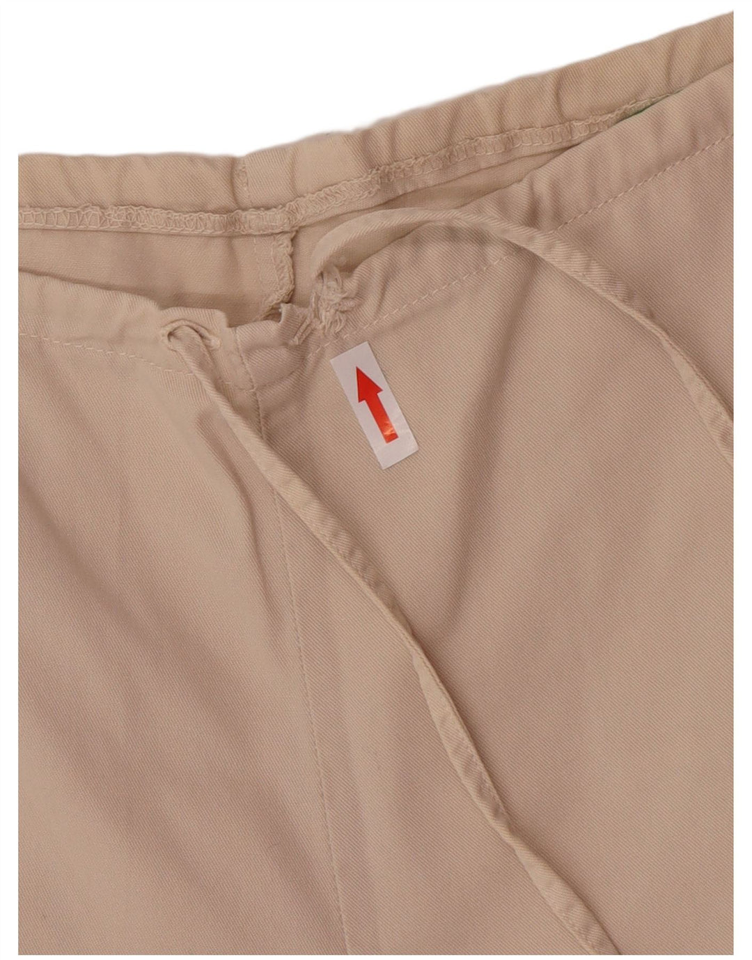 Pantaloni cargo drepti pentru femei Benetton IT 40 Small W30 L32 Bej Bumbac