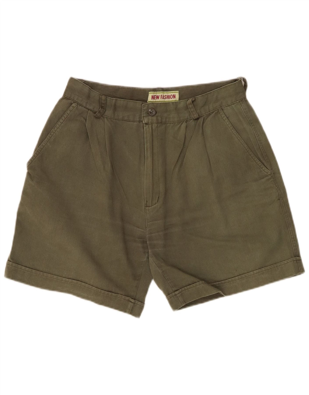 Pantaloni scurti chino pentru femei VINTAGE W28 bumbac kaki mediu