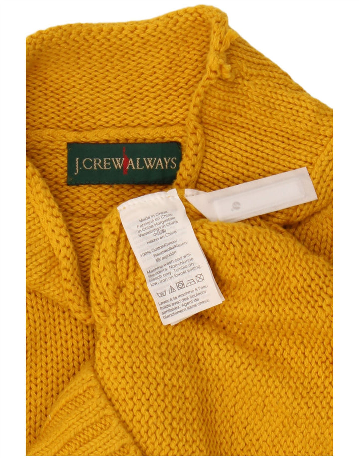 J. CREW Pulover cu gât țestoasă pentru femei UK 10 Bumbac galben mic